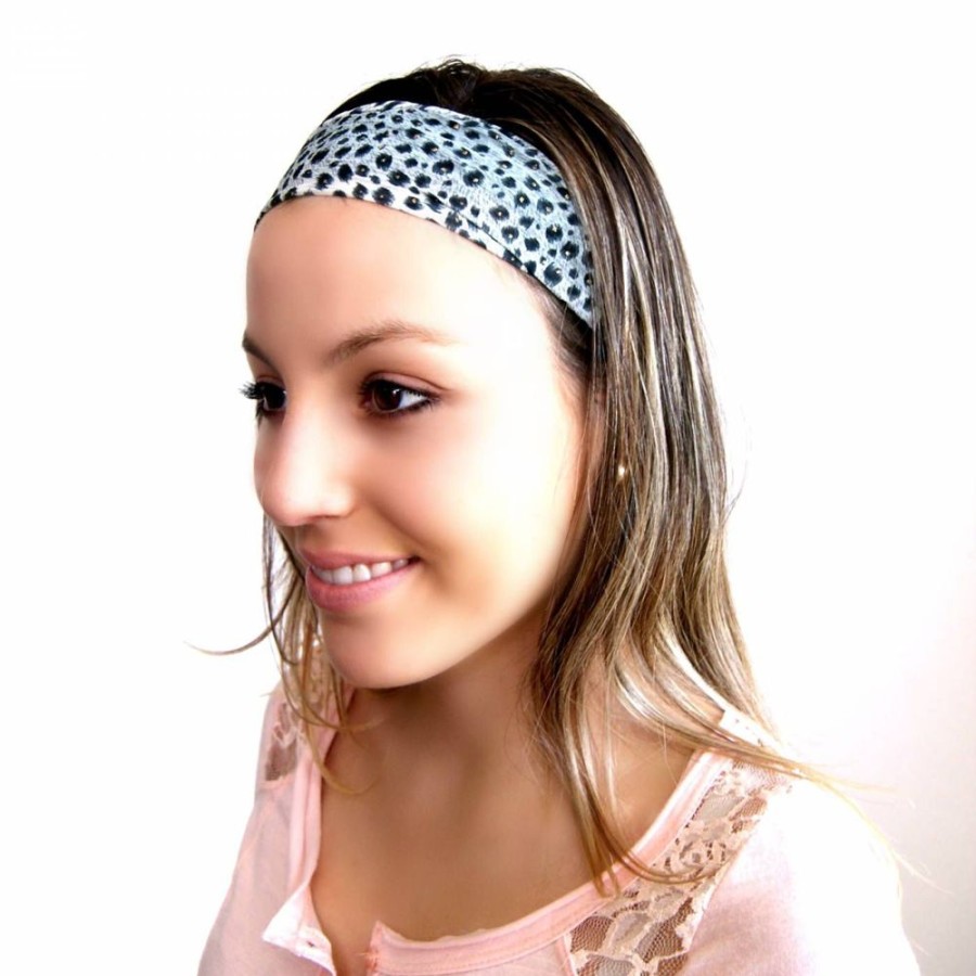 Para Cabelos Bijoulux | Headband Estampa Oncinha Cinza