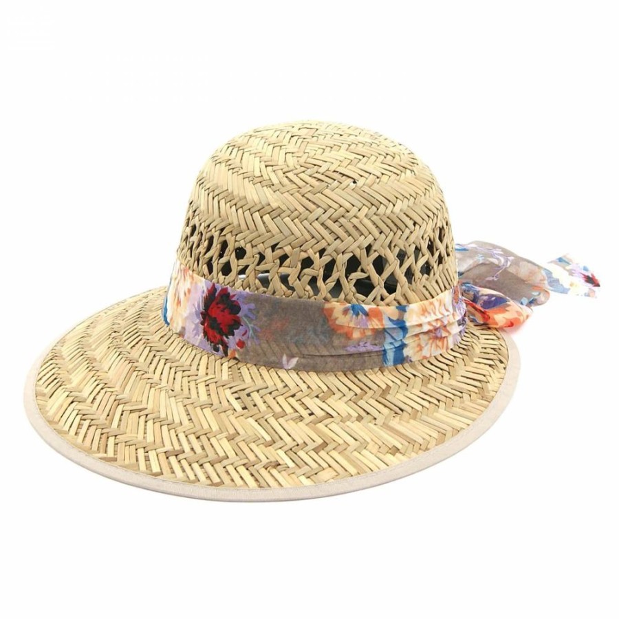 Chapeu Bijoulux | Chapeu Tipo Viseira Com Faixa Floral