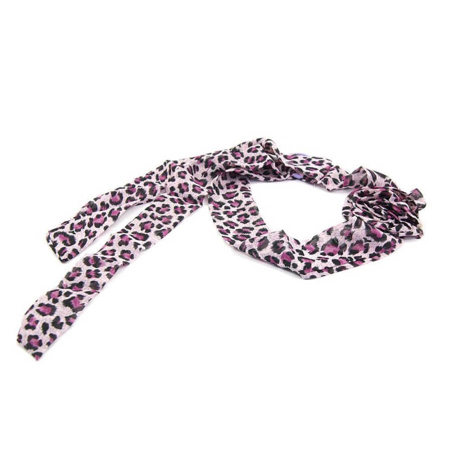 Para Cabelos Bijoulux | Headband Turbante Animal Print Rosa Com Flor