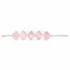 Pulseira Bijoulux | Pulseira Prateada Rosa