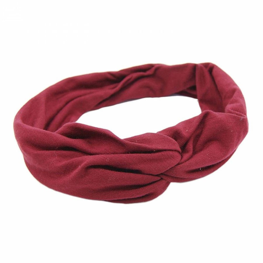 Para Cabelos Bijoulux | Headband De Tecido Bordo