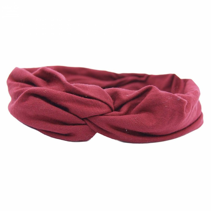 Para Cabelos Bijoulux | Headband De Tecido Bordo