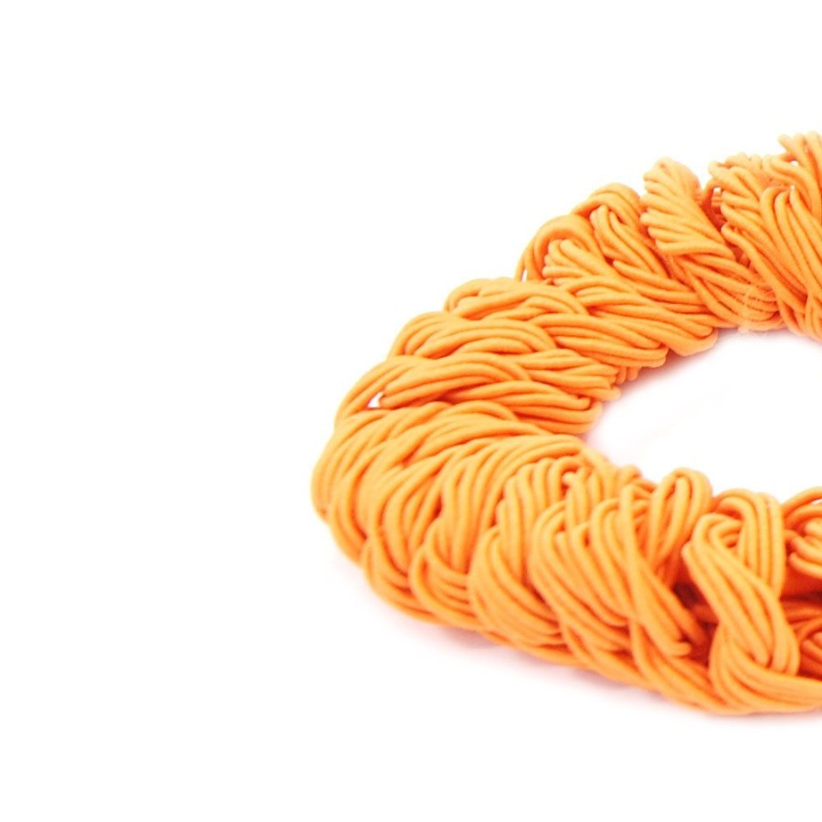 Acessorio Para Cabelo Bijoulux | Scrunchie Laranja De Fios