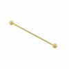 Piercing Bijoulux | Piercing Transversal Dourado Folheado