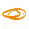 Super Promo Bijoulux | Pulseira Trancadinha Laranja Neon