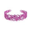 Para Cabelos Bijoulux | Tiara Acrilica Floral Lilas