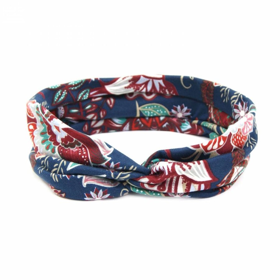 Para Cabelos Bijoulux | Headband Turbante Azul Floral