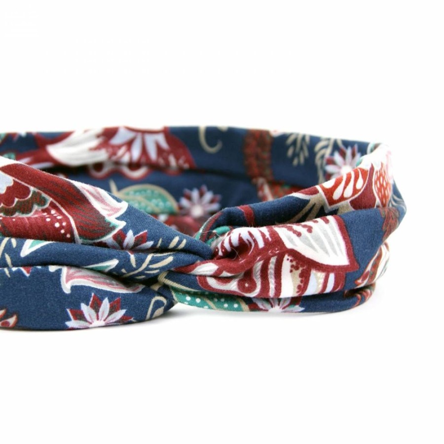 Para Cabelos Bijoulux | Headband Turbante Azul Floral