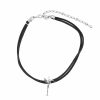 Colar Bijoulux | Colar Choker De Cordao Preto Com Beija - Flor