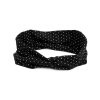 Para Cabelos Bijoulux | Headband Turbante Preto Petit Poa