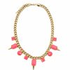 Colar Bijoulux | Maxi Colar Rock Glam Rosa Neon