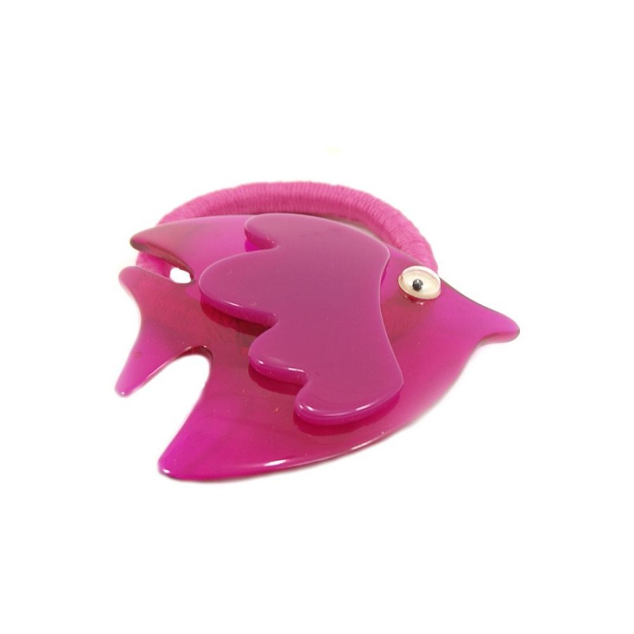 Para Cabelos Bijoulux | Rabico Peixe De Acrilico Pink