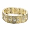 Pulseira Bijoulux | Pulseira Dourada Estilo Boho Com Strass