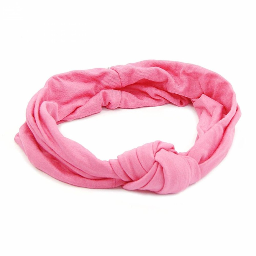 Para Cabelos Bijoulux | Headband Turbante Rosa Claro Com No