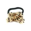 Para Cabelos Bijoulux | Rabico Acrilico De Flores Animal Print Marrom Claro