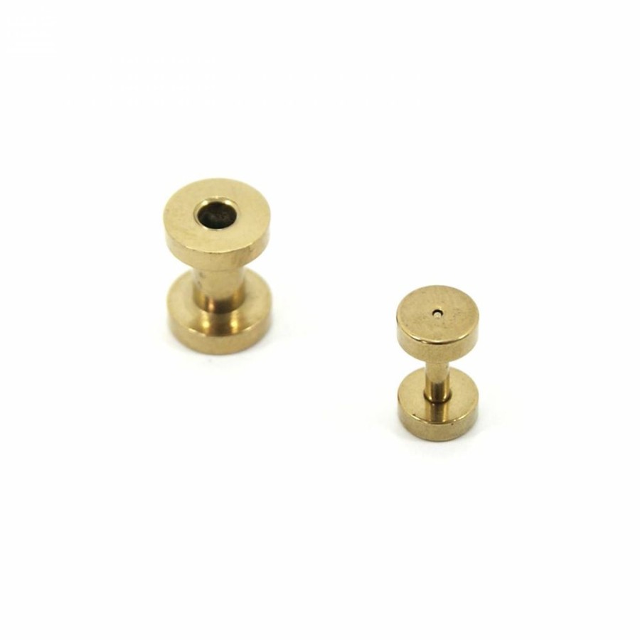 Piercing Bijoulux | Piercing Alargador Dourado Folheado