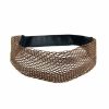 Para Cabelos Bijoulux | Headband Largo Trancado Marrom