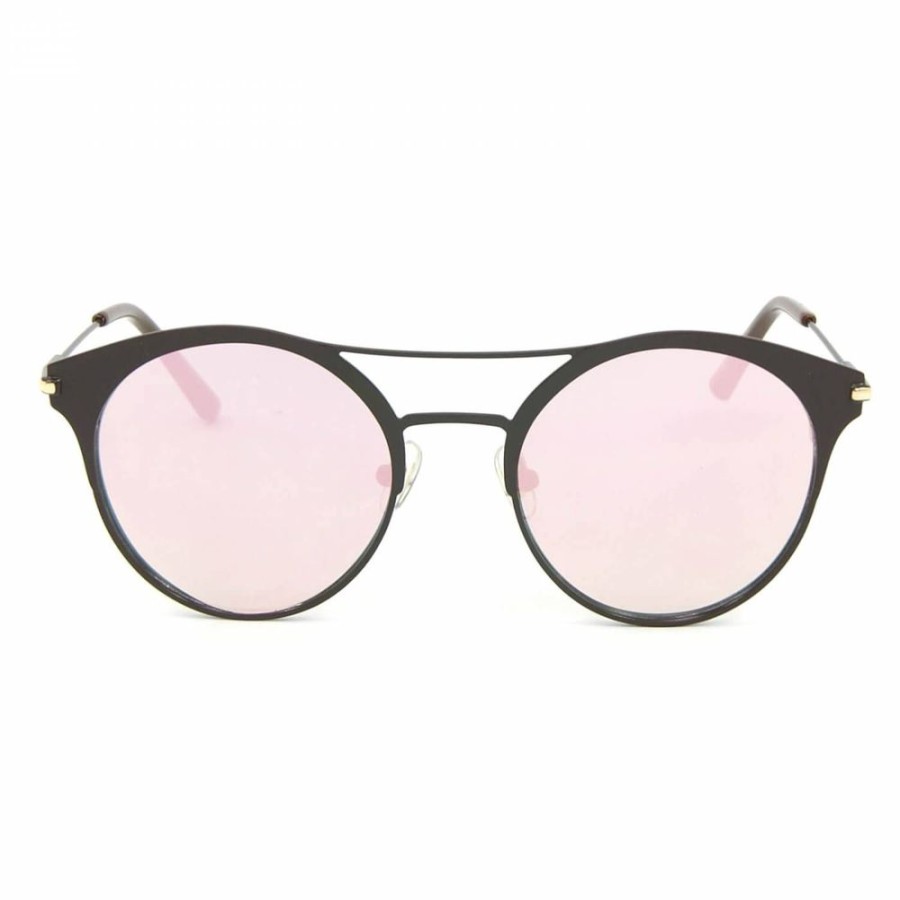 Super Promo Bijoulux | Oculos De Sol Estilo Top Bar Redondo Rosa Espelhado