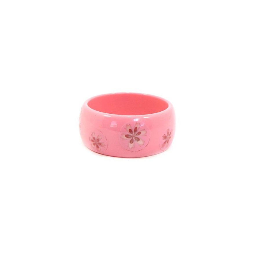 Pulseira Bijoulux | Pulseira Acrilica Rosa