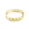 Pulseira Bijoulux | Pulseira Bracelete Dourado E Amarelo