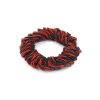 Acessorio Para Cabelo Bijoulux | Scrunchie Vermelho E Preto De Fios