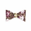 Para Cabelos Bijoulux | Mini Bico De Pato Laco Floral Marsala