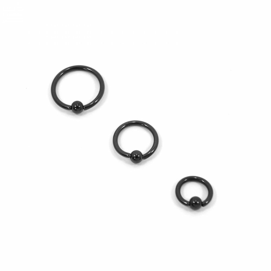 Piercing Bijoulux | Piercing Captive Anodizado Preto