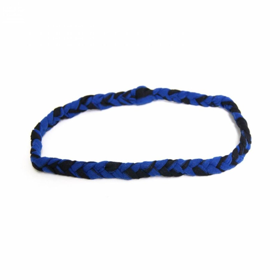 Para Cabelos Bijoulux | Tiara Headband Azul E Preta