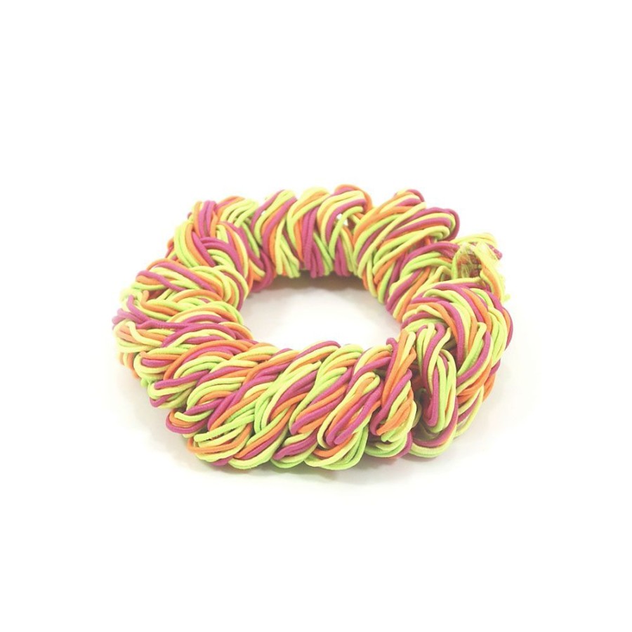 Acessorio Para Cabelo Bijoulux | Scrunchie Colorido Neon De Fios