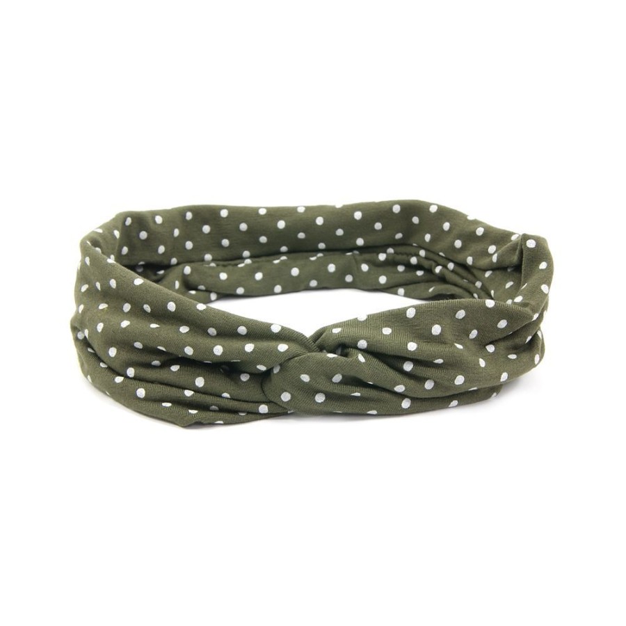 Para Cabelos Bijoulux | Headband Turbante Verde Poa