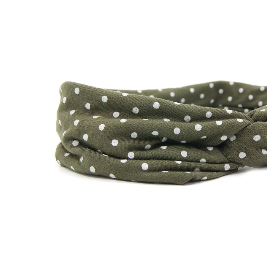 Para Cabelos Bijoulux | Headband Turbante Verde Poa