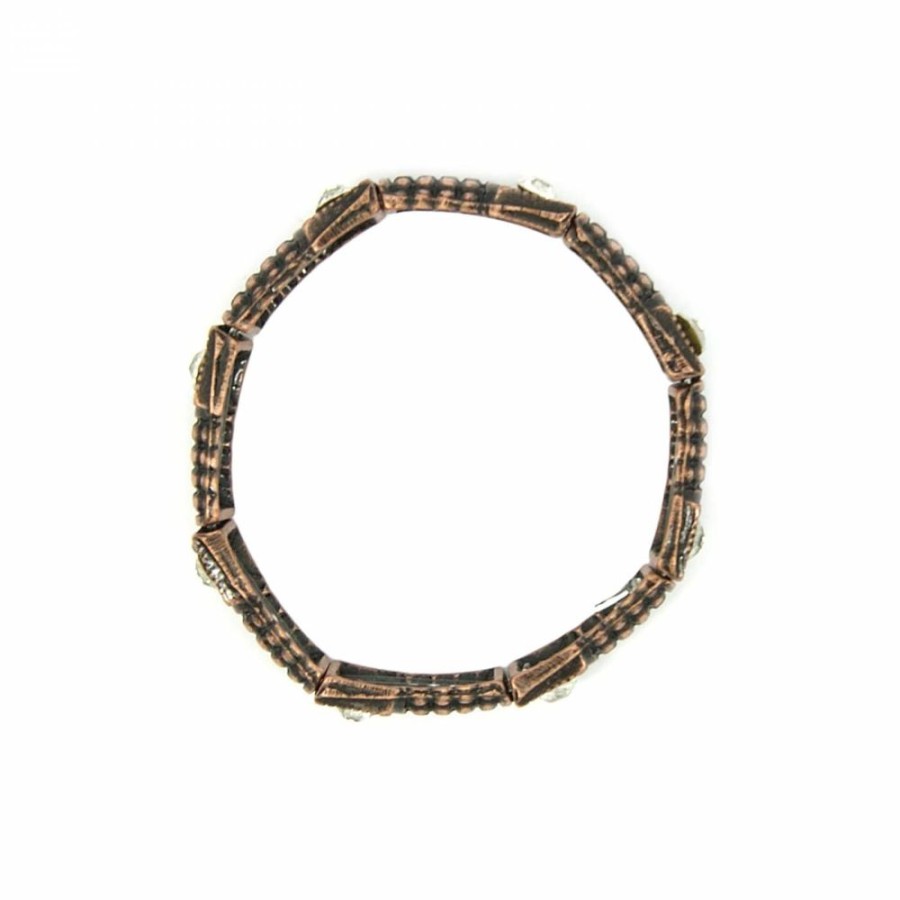 Pulseira Bijoulux | Pulseira Cobre Com Pedrinhas