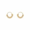 Brinco Bijoulux | Brinco Argola Arame Dourado Folheado A Ouro 18K