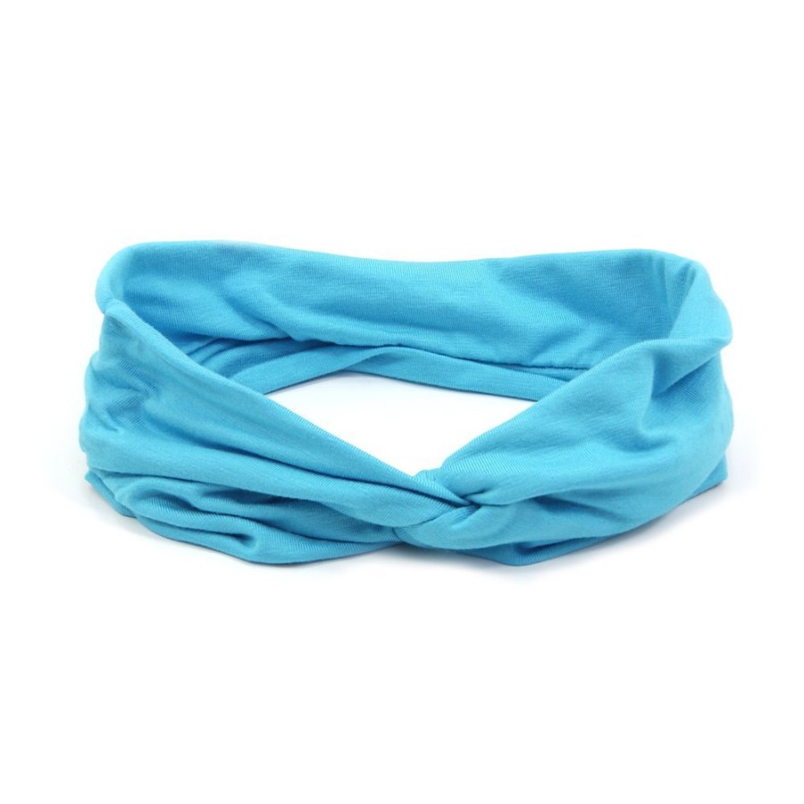 Para Cabelos Bijoulux | Headband Turbante Azul Piscina