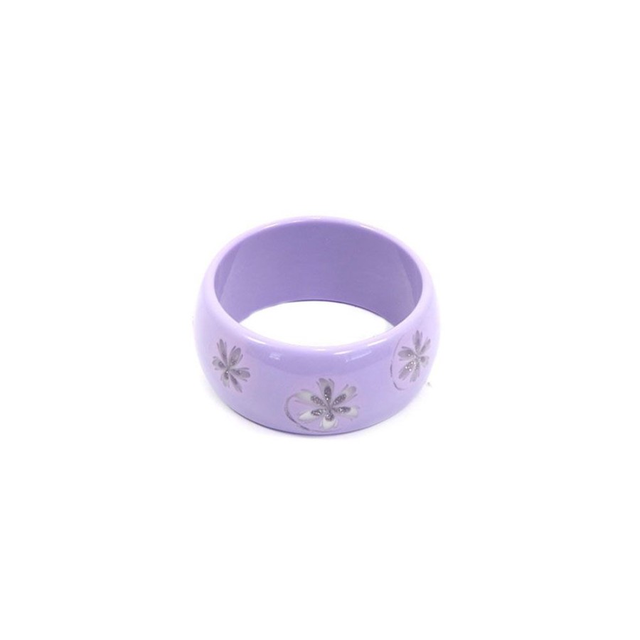 Pulseira Bijoulux | Pulseira Acrilica Lilas