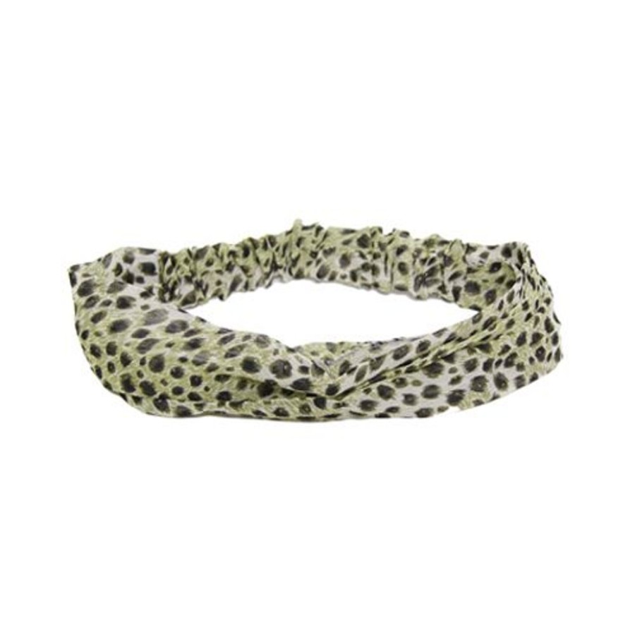 Para Cabelos Bijoulux | Headband Estampa Oncinha Verde