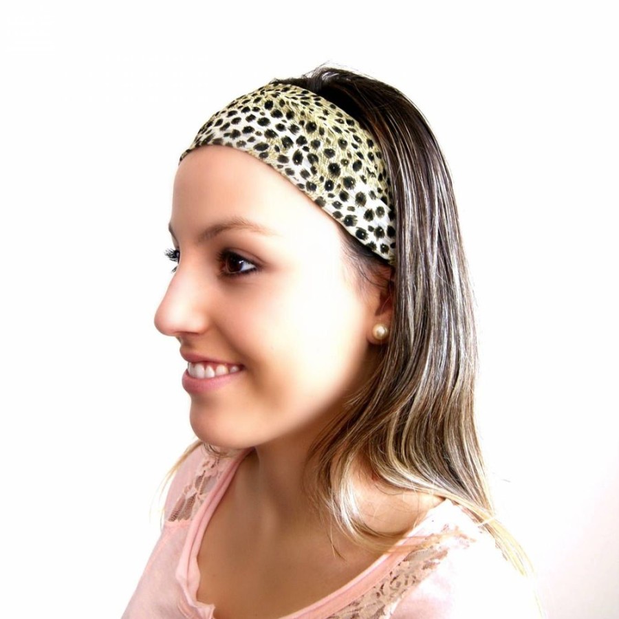 Para Cabelos Bijoulux | Headband Estampa Oncinha Verde