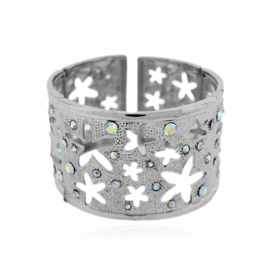 Super Promo Bijoulux | Pulseira Bracelete Estrela E Strass