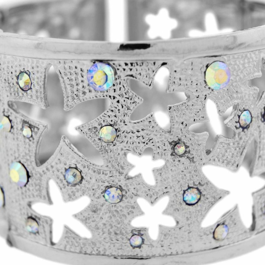 Super Promo Bijoulux | Pulseira Bracelete Estrela E Strass