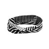 Para Cabelos Bijoulux | Headband Turbante Preto E Branco Listrado