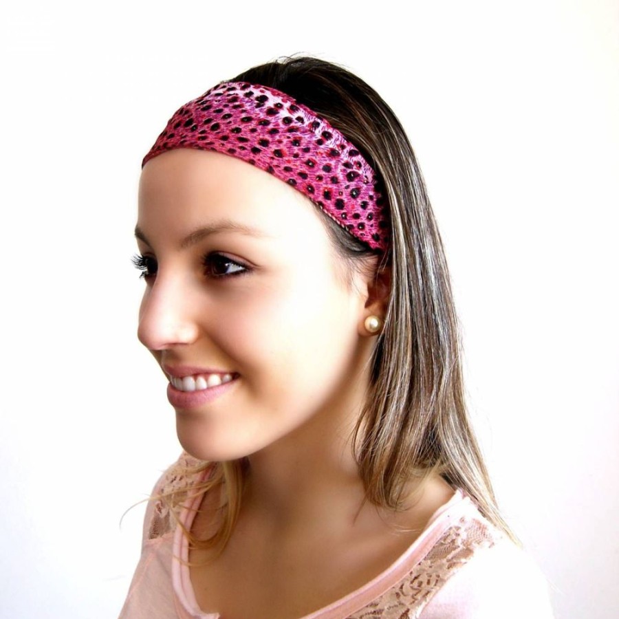 Para Cabelos Bijoulux | Headband Estampa Oncinha Rosa