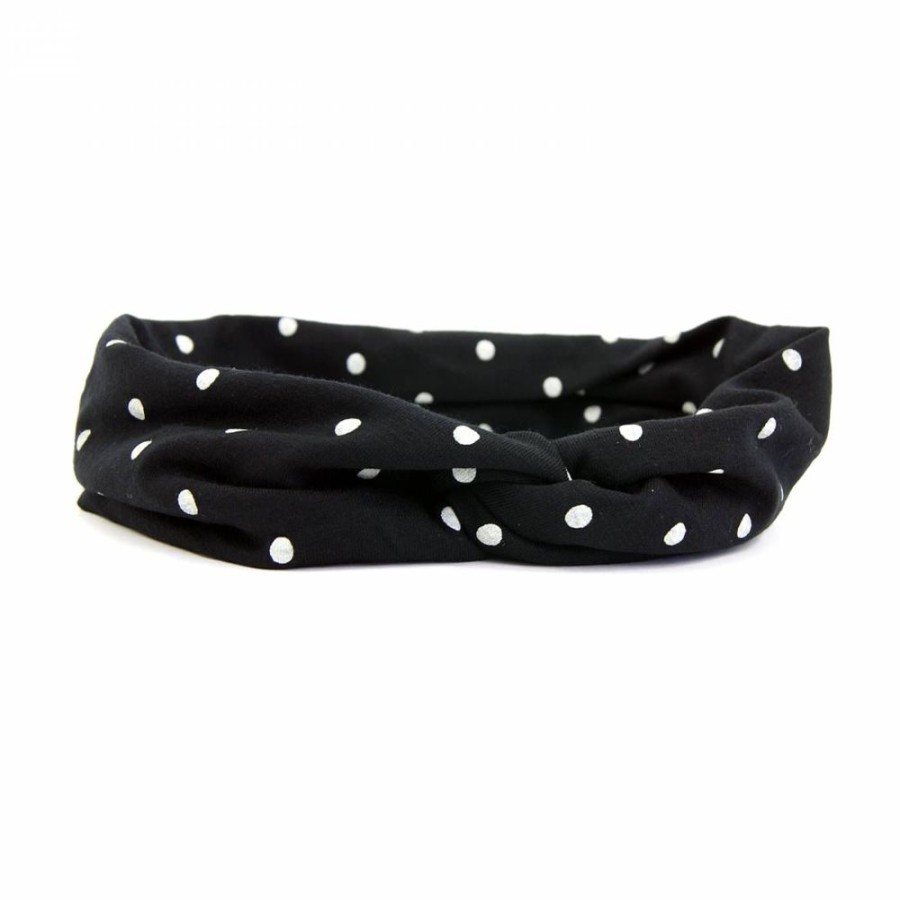 Para Cabelos Bijoulux | Headband Turbante Preto Poa