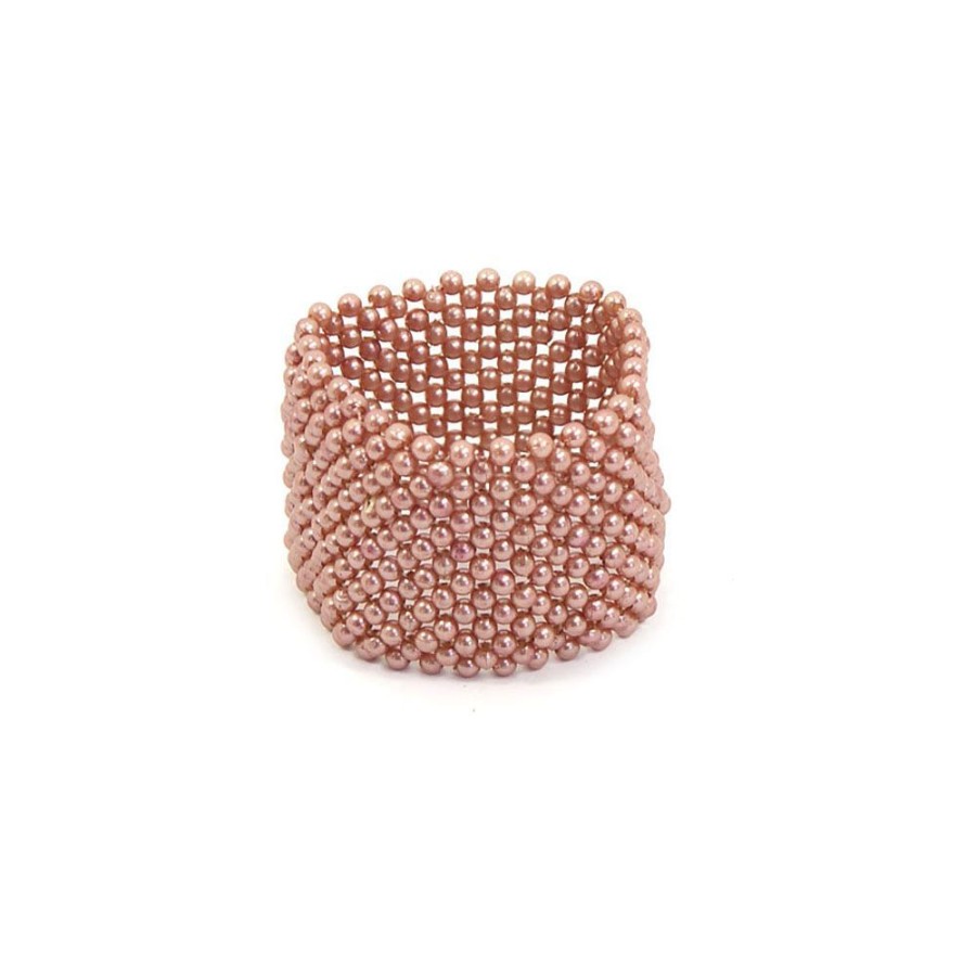 Super Promo Bijoulux | Pulseira Com Bolinhas Rose